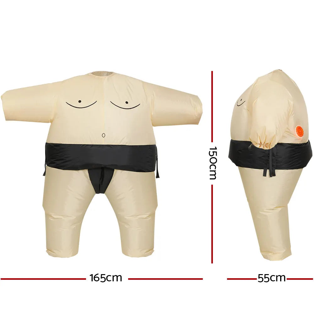 Inflatable Sumo Costume Adult Suit Blow Up Party Fancy Dress Halloween Cosplay - Image 2