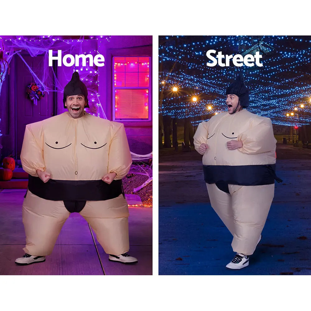 Inflatable Sumo Costume Adult Suit Blow Up Party Fancy Dress Halloween Cosplay - Image 6