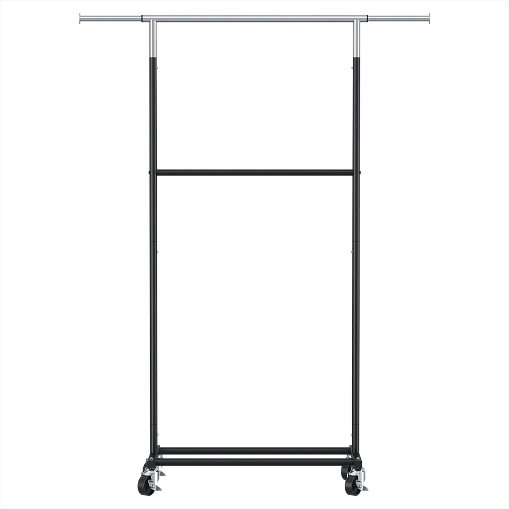 Artiss Clothes Rack Double Rod Airer Rail Coat Stand Adjustable Hanger - Image 3