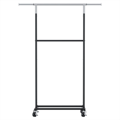 Artiss Clothes Rack Double Rod Airer Rail Coat Stand Adjustable Hanger - Image 3