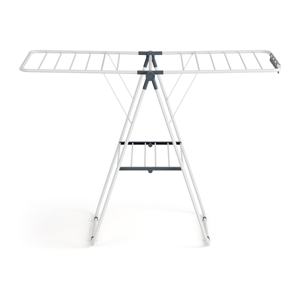 Artiss 2 Tier Clothes Rack Airer Foldable 139CM White - Image 3