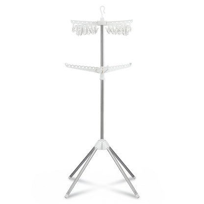 Artiss Clothes Rack Airer 2 Tier Rotatable Hanger Foldable - Image 3