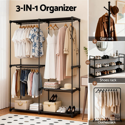 Artiss Wardrobe Clothes Rack Closet 181cm - Image 5