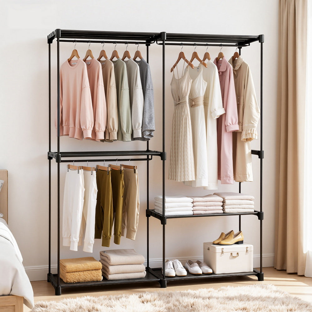 Artiss Wardrobe Clothes Rack Closet 181cm - Image 8