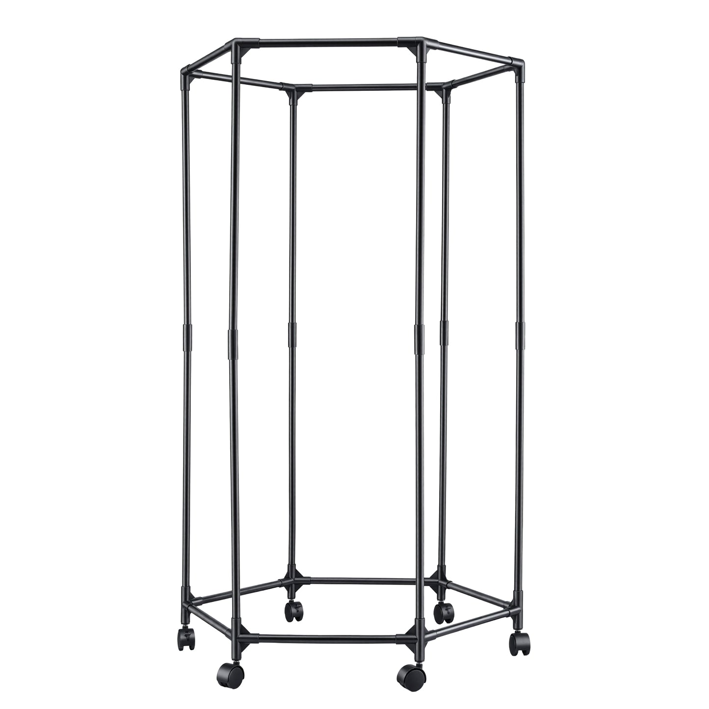 Artiss Clothes Rack Airer Rail Coat Stand Wheels 6 Rods - Image 3