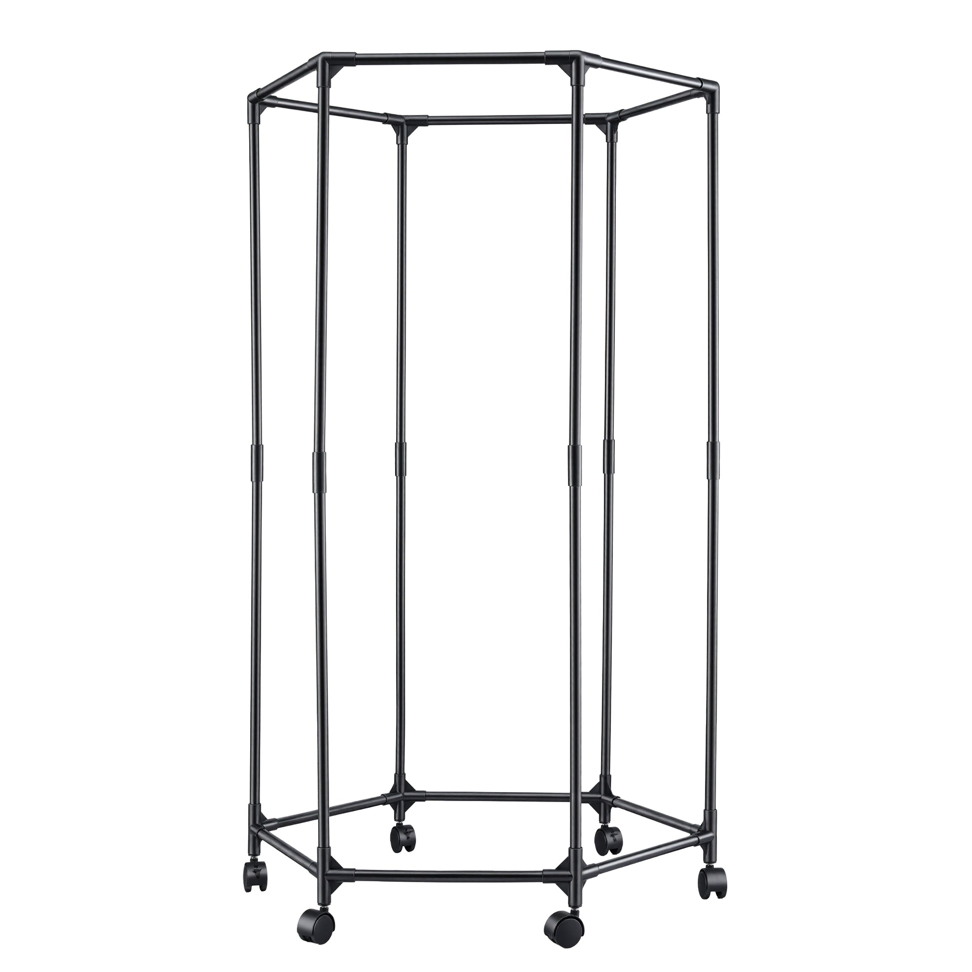 Artiss Clothes Rack Airer Rail Coat Stand Wheels 6 Rods - Image 3