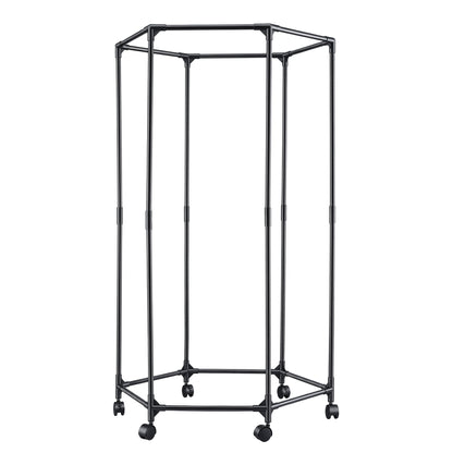 Artiss Clothes Rack Airer Rail Coat Stand Wheels 6 Rods - Image 3