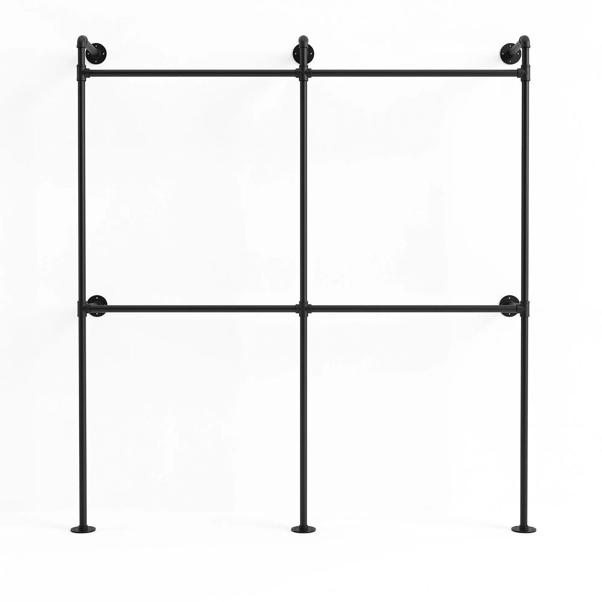 Artiss Industrial Pipe Clothing Rack Garment Clothes Display Stand Wall Mounted - Image 4