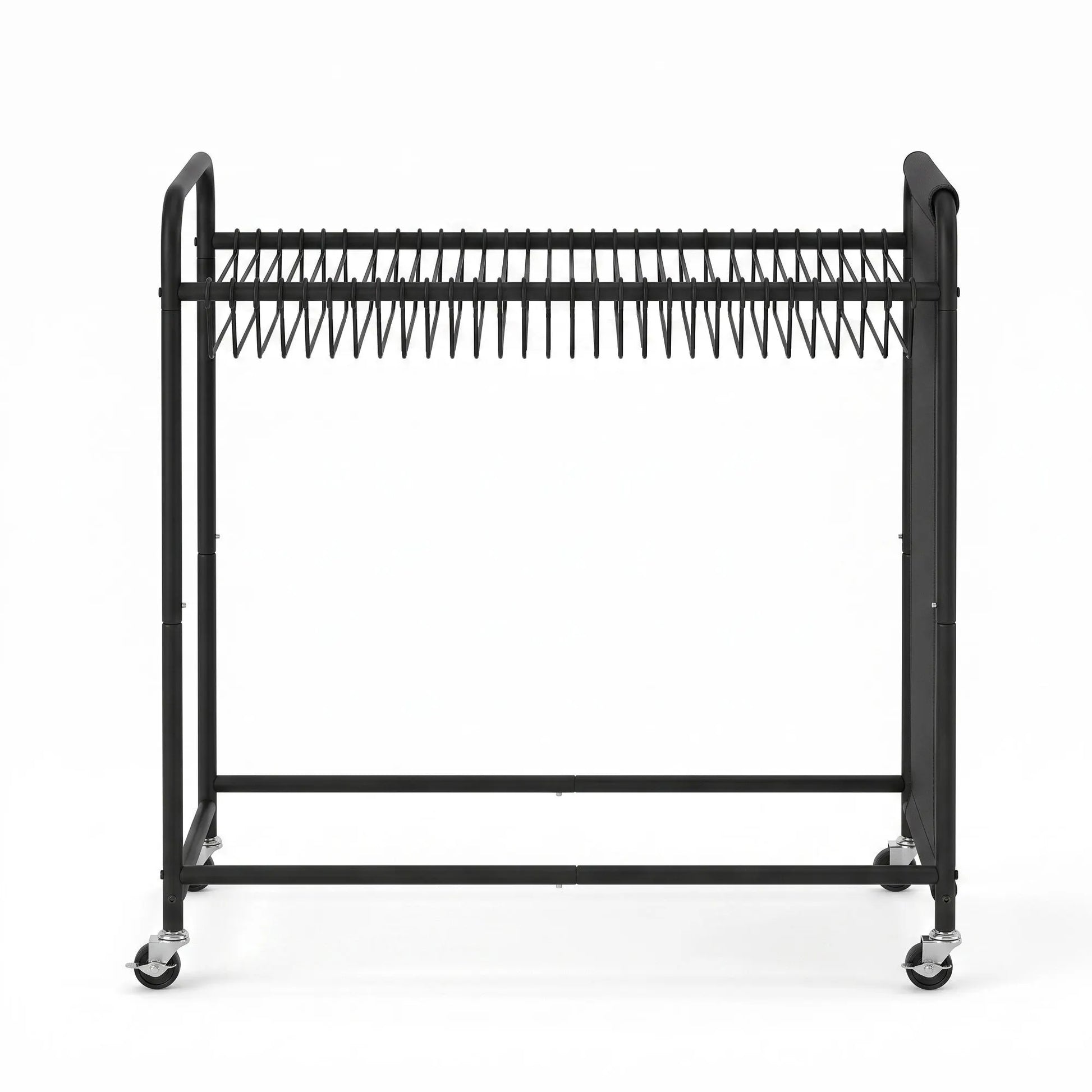 Artiss Pants Trolley Mobile Clothes Rack Clothing Stand with 30 Hangers Wheels Storage Organizer Bag - Image 4