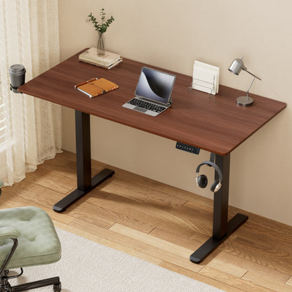 Artiss Standing Desk Motorised Dual Motor Electric Walnut 140CM - Image 7