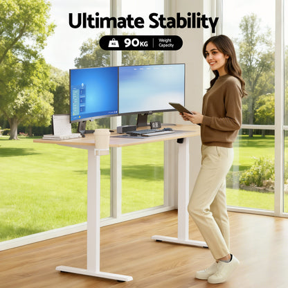 Artiss Standing Desk Sit Stand Touch Control Electric Oak 140CM - Image 9
