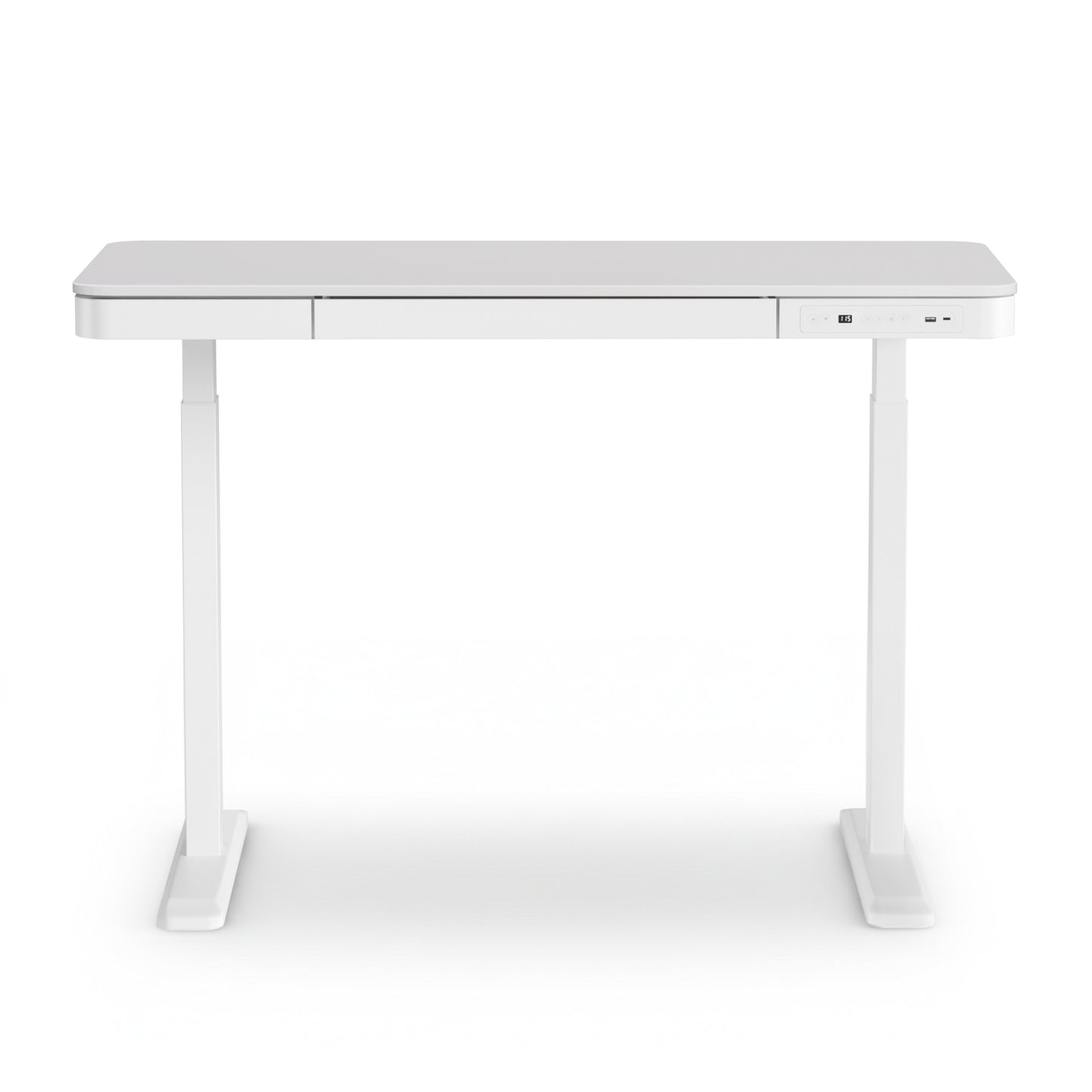 Artiss Standing Desk Motorised Electric Desks Drawer 120CM White - Image 3