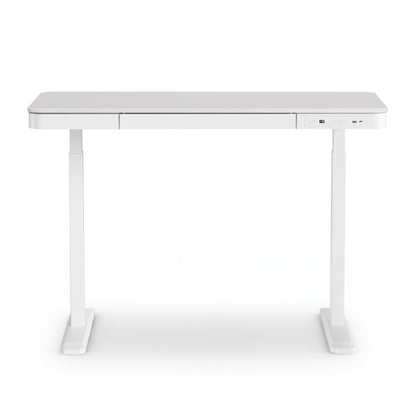 Artiss Standing Desk Motorised Electric Desks Drawer 120CM White - Image 3