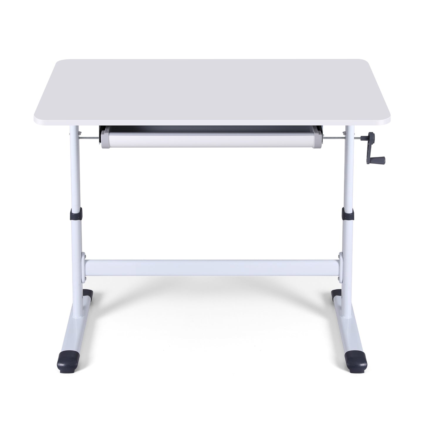 Artiss Standing Desk Height Adjustable Workstation Computer Desks Study 100CM White - Image 3