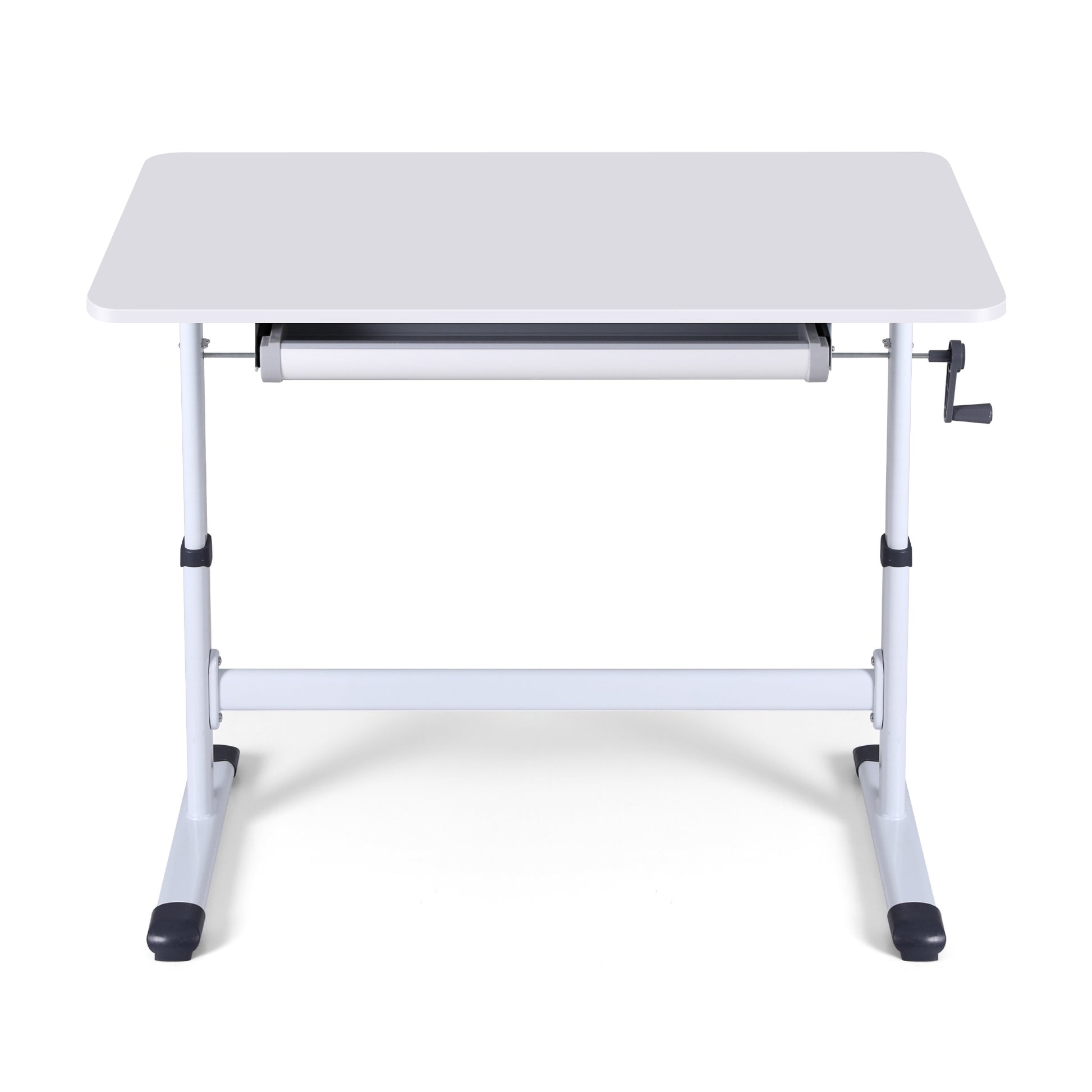 Artiss Standing Desk Height Adjustable Workstation Computer Desks Study 100CM White - Image 3