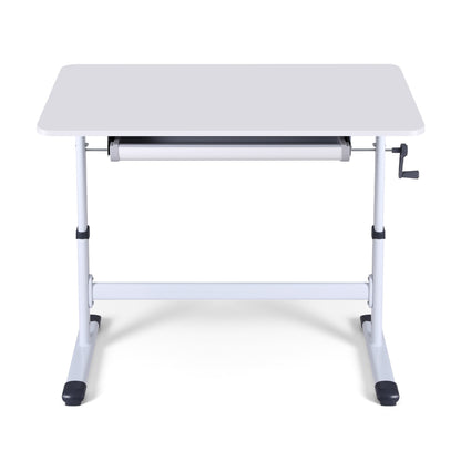 Artiss Standing Desk Height Adjustable Workstation Computer Desks Study 100CM White - Image 3