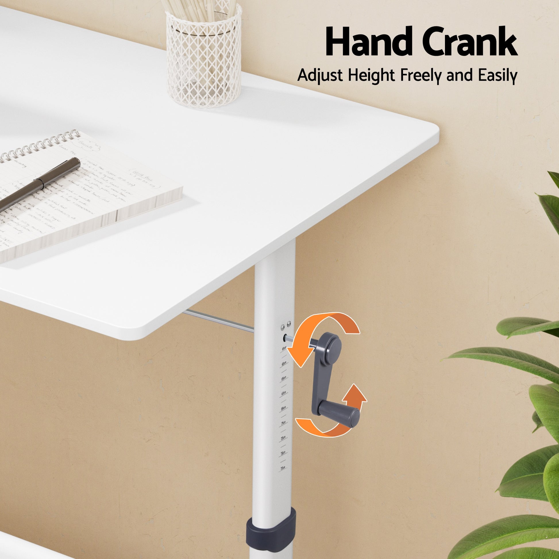 Artiss Standing Desk Height Adjustable Workstation Computer Desks Study 100CM White - Image 4
