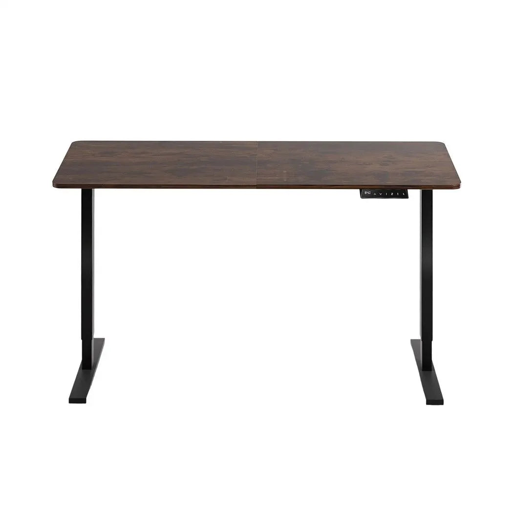 Artiss Standing Desk Height Adjustable 140cm Ergonomic Office Desk Brown - Image 3