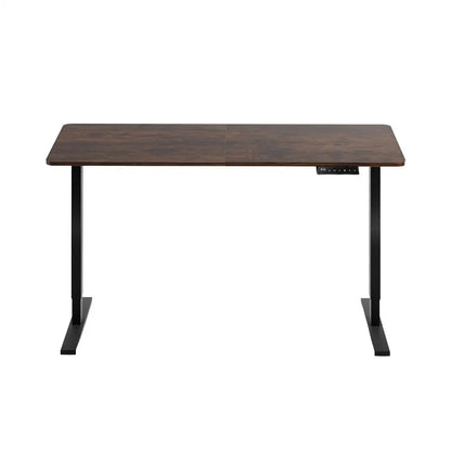 Artiss Standing Desk Height Adjustable 140cm Ergonomic Office Desk Brown - Image 3