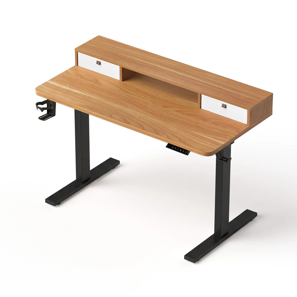 Artiss Electric Standing Desk Height Adjustable Home Office 120cm Oak - Image 2