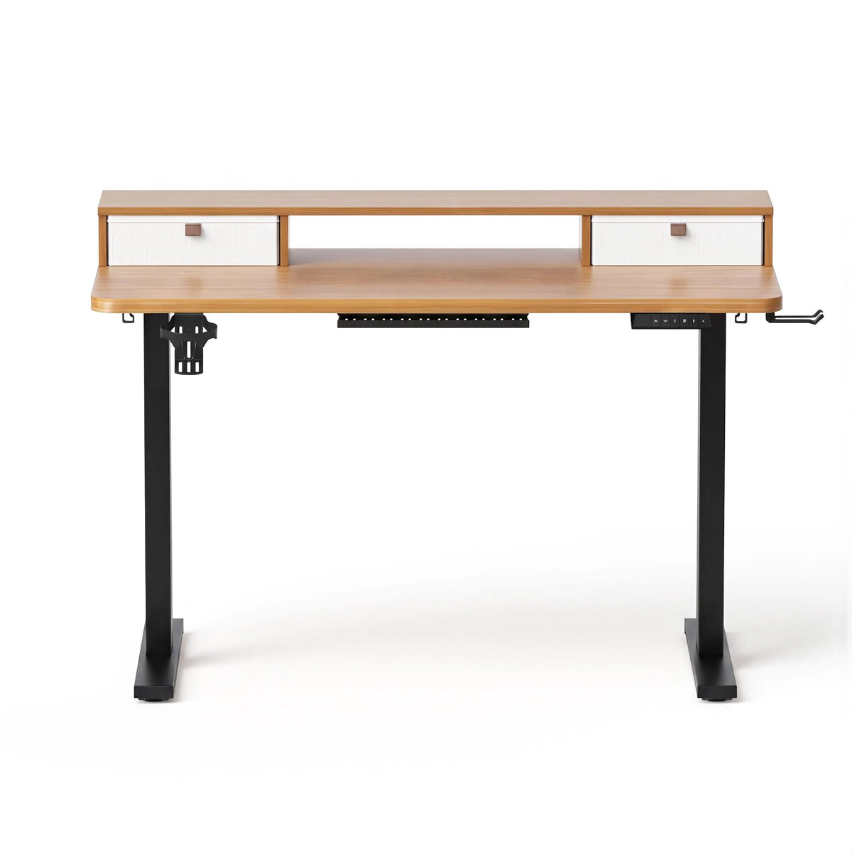 Artiss Electric Standing Desk Height Adjustable Home Office 120cm Oak - Image 4