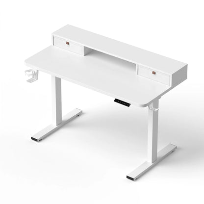 Artiss Electric Standing Desk Height Adjustable Home Office 120cm White - Image 2