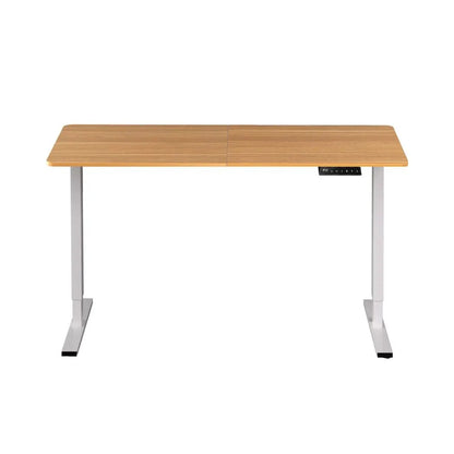 Artiss Standing Desk Height Adjustable 140cm Ergonomic Office Desk Oak - Image 3