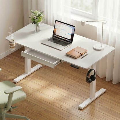 Artiss Electric Standing Desk 140cm Adjustable Height Motorised Home Office Desk Drawer - Image 7