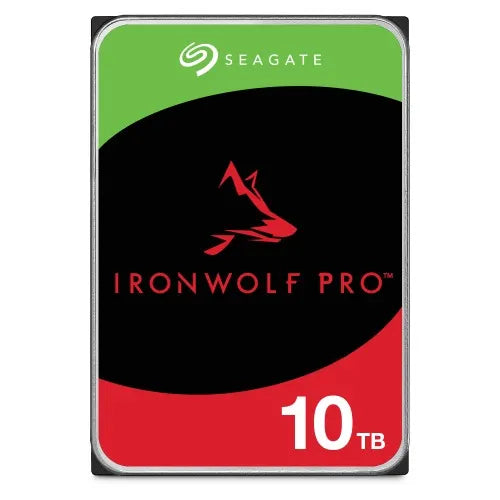 Seagate 10TB 3.5' IronWolf Pro NAS  SATA Hard Drive (ST10000NT001) -5-year limited warranty -6Gb/...