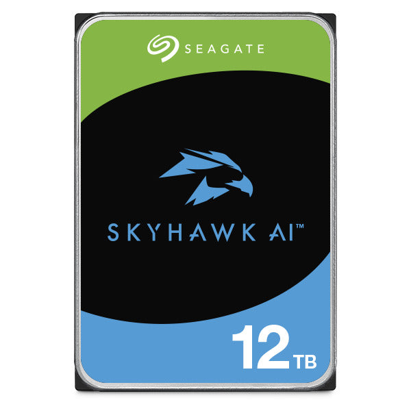 Seagate 12TB 3.5' SkyHawk AI Surveillance SATA HDD 256MB Cache, 7200RPM, 24x7 workload, DVR and N...