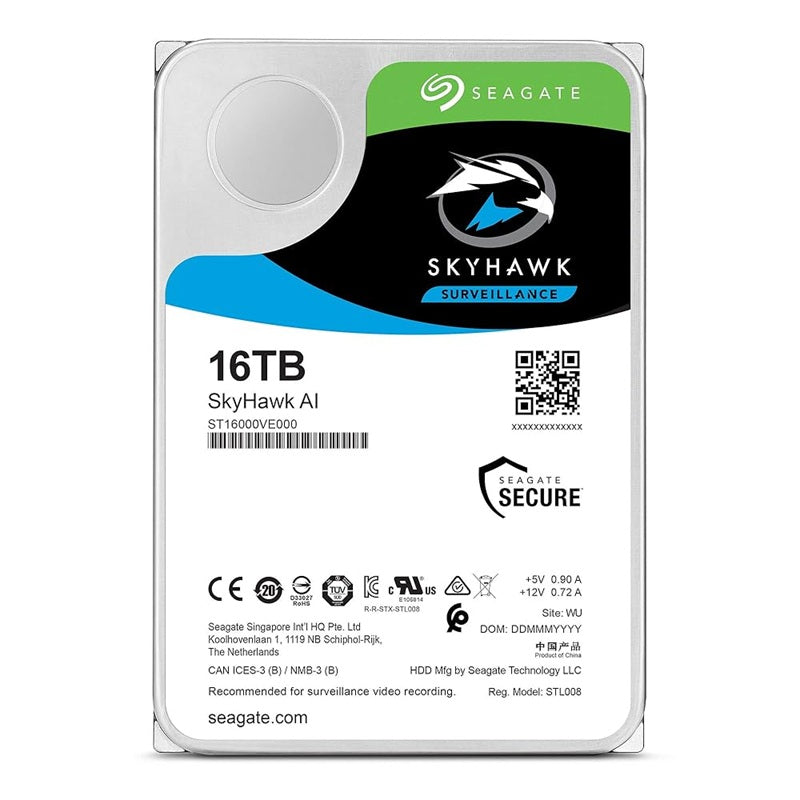 Seagate 16TB 3.5' SkyHawk AI Surveillance, SATA 6Gb/s, CMR, max. DTR 285/272mb, HDD, 512MB Cache,... - Image 2
