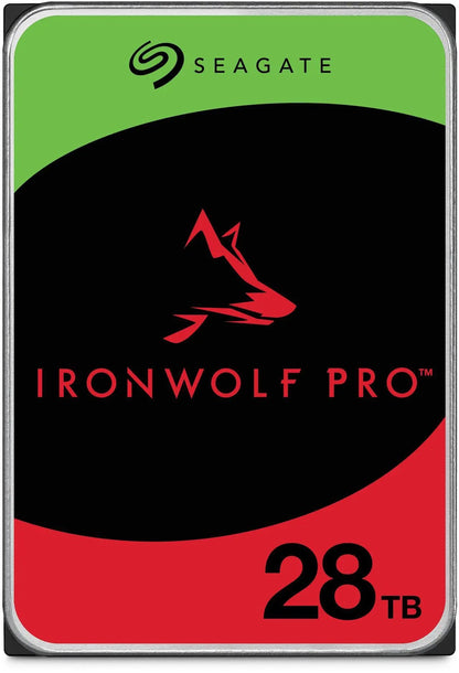 Seagate 28TB 3.5' IronWolf Pro, Hellium, SATA 6Gb/s, CMR, 550WRL, 512MB Cache, 512E, HDD. 5 Years...