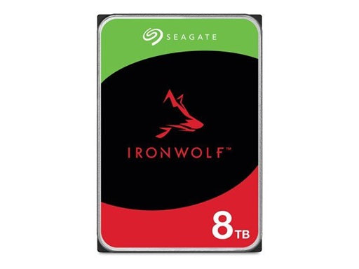 Seagate 8TB 3.5' IronWolf, SATA 6.0Gb/s, NAS 24x7, CMR, max. STR OD 202MB/s, 5400 RPM, 256MB Cach...