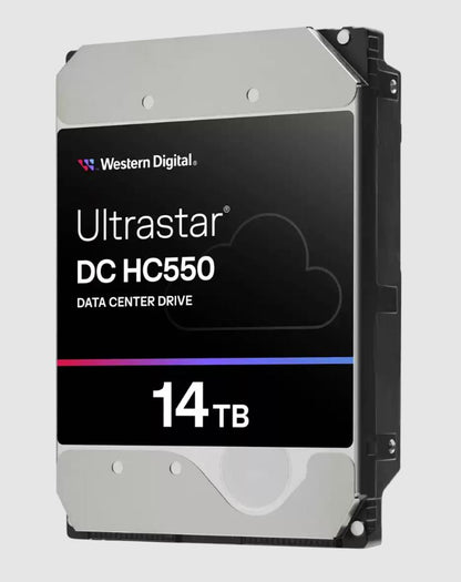Western Digital WD Ultrastar DC HC550 14TB 3.5' SATA  512MB 7200RPM EAMR SE 5yrs Warranty-WUH7218...