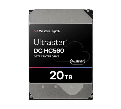 Western Digital WD Ultrastar DC HC560 20TB 3.5' SATA 7200 RPM  Cache 512MB 5-year limited warrant...