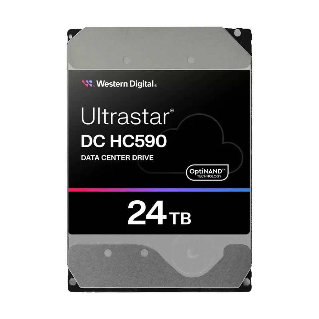 Western Digital Ultrastar DC HC590 24TB: 3.5', SAS, CMR, SE, 146.71×101.6×26.11mm, 670g,  5Y warr...