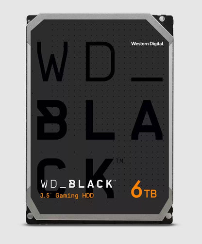 Western Digital WD Black 6TB 3.5' HDD SATA 6gb/s 7200RPM 256MB Cache CMR Tech for Hi-Res Video Ga...