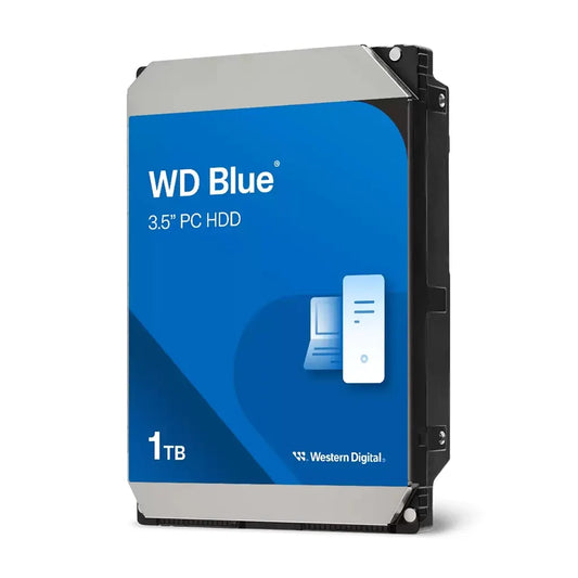 Western Digital WD Blue 1TB 3.5' HDD SATA 6Gb/s 5400RPM 64MB Cache CMR Tech 2yrs Wty - Hard Disk...
