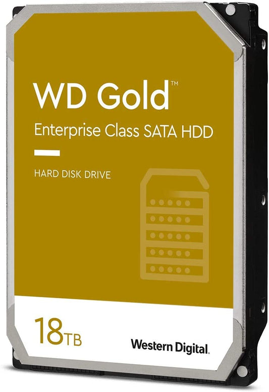 Western Digital Gold 18TB 3.5' Enterprise Class SATA 6 Gb/s HDD 7200 RPM Cache Size 512MB 5-Year...