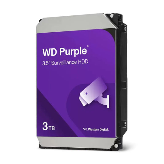 Western Digital WD Purple 3TB 3.5' SATA Surveillance HDD 256MB Cache 3-Year Limited Warranty - Ha...