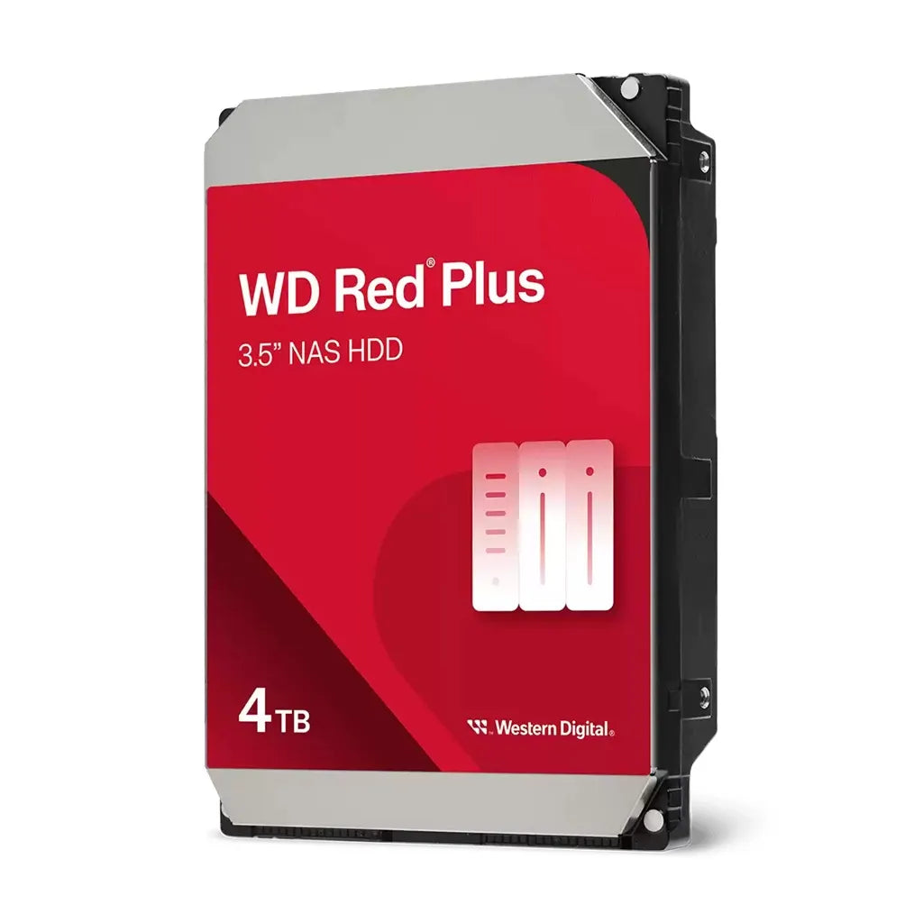 Western Digital WD Red Plus 4TB 3.5' NAS HDD SATA III NAS Hard Drive 5400 RPM 128MB Cache 180MB/S... - Image 2