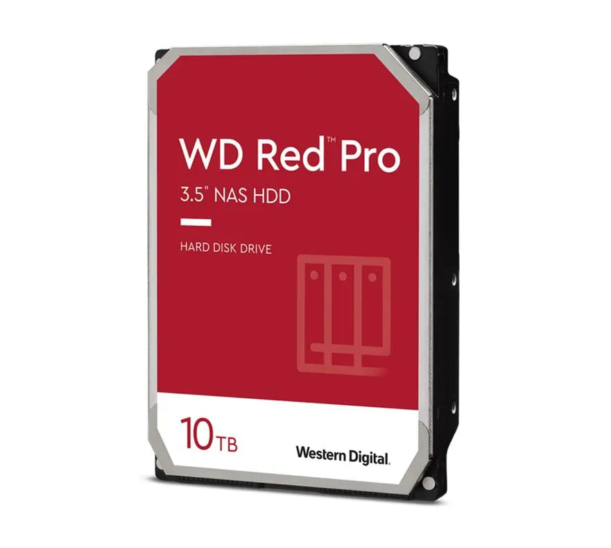 Western Digital WD Red Pro 10TB 3.5' NAS HDD SATA3 7200RPM 256MB Cache 24x7 300TBW ~24-bays NASwa...