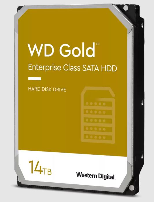 Western Digital Gold 14TB 3.5' Enterprise Class SATA 6 Gb/s HDD 7200 RPM Cache Size  512MB 5-Year...