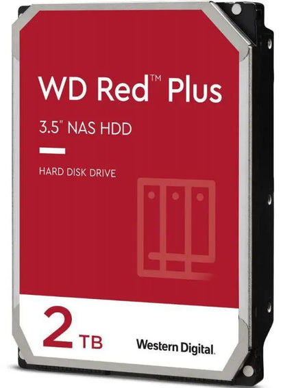 Western Digital 2TB WD Red Plus NAS Hard Drive 3.5-Inch -Transfer Rate up to 215MB/s -5640 RPM -C...