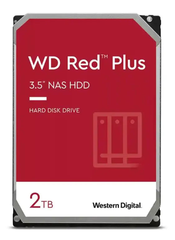 Western Digital 2TB WD Red Plus NAS Hard Drive 3.5-Inch -Transfer Rate up to 215MB/s -5640 RPM -C... - Image 2