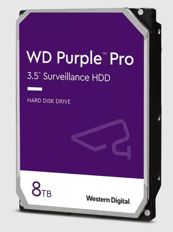 Western Digital WD Purple Pro 8TB 3.5' Surveillance HDD 7200RPM 256MB SATA3 245MB/s 550TBW 24x7 6...