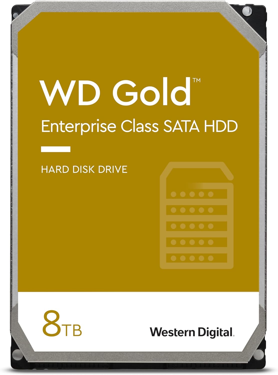 Western Digital Gold 8TB 3.5' Enterprise Class SATA 6 Gb/s HDD 7200 RPM Cache Size  256MB 5-Year...