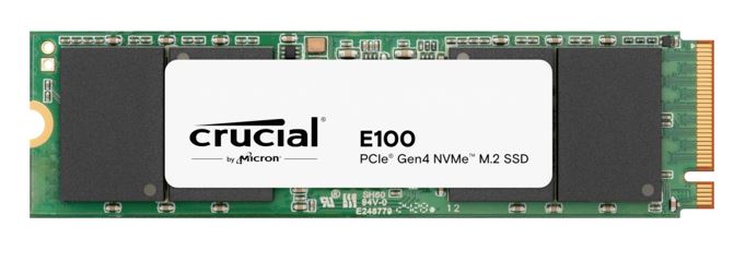 Crucial E100 1TB Gen4 NVMe SSD 5000/4500 MB/s R/W 80TBW 350K/460K IOPS 1M hrs MTTF M.2 2280 PCIe4...