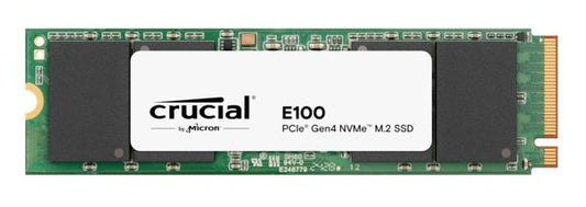 Crucial E100 2TB Gen4 NVMe SSD 5000/4500 MB/s R/W 100TBW 350K/460K IOPS 1M hrs MTTF M.2 2280 PCIe...