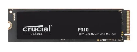 Crucial P310 1TB Gen4 2280 NVMe SSD 7100/6000 MB/s R/W 220TBW 1000K/1200K IOPS 1.5M hrs MTTF Full...